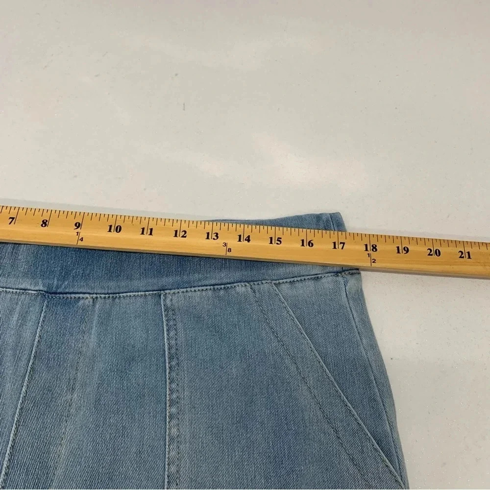 Logo Lori Goldstein Jeans Woman 14 Tall Knit Pull On Straight Pockets Stretch - Picture 9 of 14